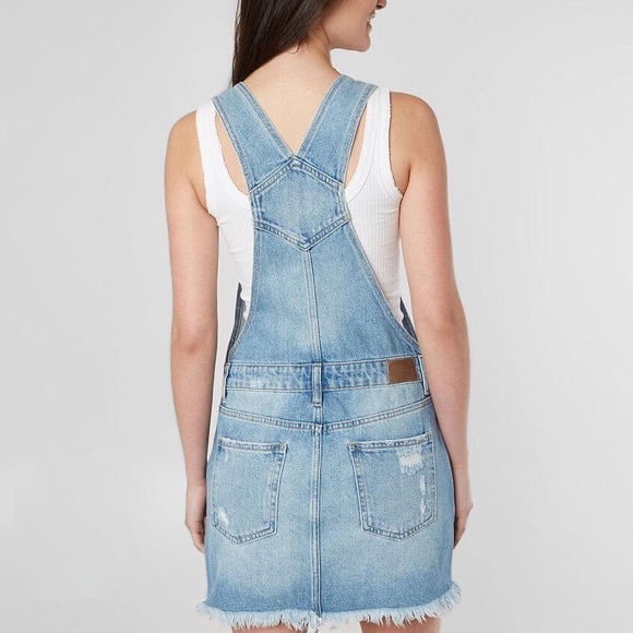 HIDDEN Denim Overall Skirt - Picture 3 of 15